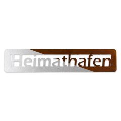 Edelrost Schrift Heimathafen » Schamotte-Shop.de
