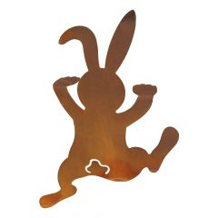Kletternder Hase in Edelrost