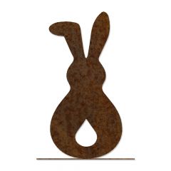 Hase Muck in Edelrost von 15 cm bis 30 cm Höhe