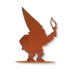 Edelrost Wichtel woody mit Fuß