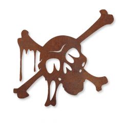 Edelrost Skull Wandbild