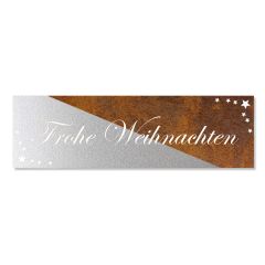 Edelrost Schild frohe Weihnachten » 12x40cm