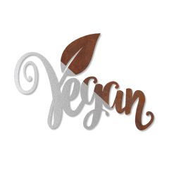 Edelrost vegan Schrift Aufhänger » Schamotte_Shop.de