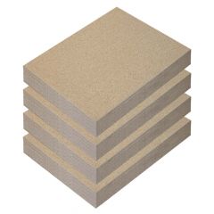 Vermiculite Platte | Brandschutzplatte | Flamado | 300x200x35mm 4 Stk. | Schamotte-Shop.de