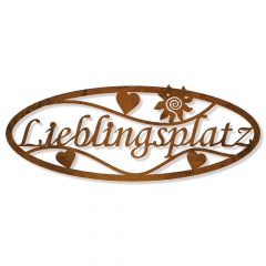 Edelrost Lieblingsplatz Aufhänger