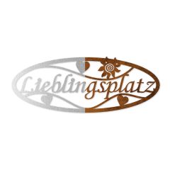 Edelrost Lieblingsplatz Aufhänger