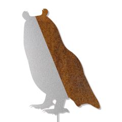 Edelrost Waldeule mit Stecker » Tierpark Edition » Schamotte-Shop.de