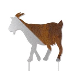 Edelrost Ziege mit Stecker » Tierpark » Schamotte-Shop.de