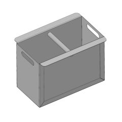 Aschekasten 210x150x110mm für Haas+Sohn** Schamotte-Shop.de