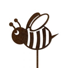 Edelrost Biene Fritz mit Stecker » Schamotte-Shop.de