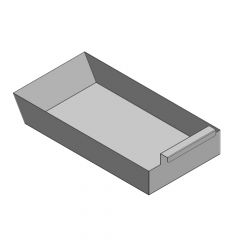 Aschekasten 424x223x95mm passend für La Nordica**