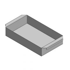 Aschekasten 300x180x60mm für La Nordica** aus verzinktem Stahlblech