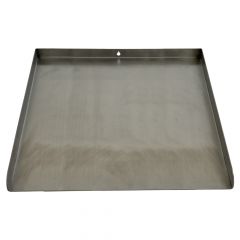 Grillplatte / Plancha aus Edelstahl in der Größe 41 x 40 cm passend für Weber** Grills
