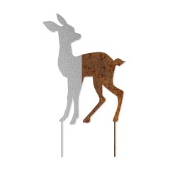 Edelrost Sika Kitz mit Stecker - Tierpark Edition