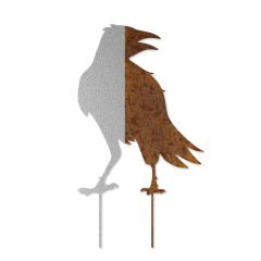 Edelrost Dohle mit Stecker - Tierpark Edition