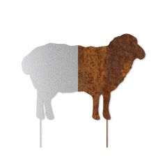 Edelrost Schaf mit Stecker - Tierpark Edition