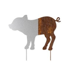 Edelrost Ferkel mit Stecker - Tierpark Edition