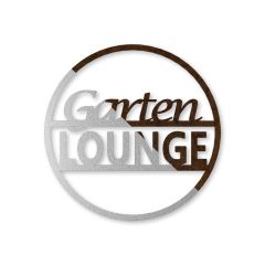 Edelrostschild Gartenlounge Ø 30 cm