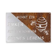 Edelrostschild - hier wohnt ein Imker