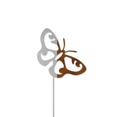 Edelrost Tagpfauenauge mit Stecker 30 bis 48 cm Höhe