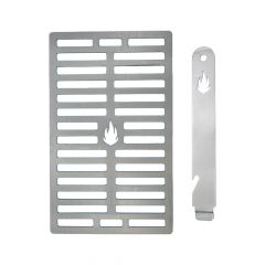 Grillrost mit Griff 30,0 x 18,5 cm aus Edelstahl passend für Taino**