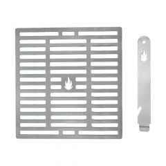 Grillrost mit Griff 27,5 x 26,5 cm aus Edelstahl passend für Taino**
