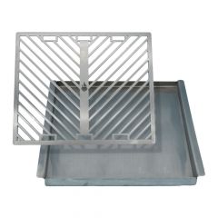 Grillwanne und Grillrost im Set 34,0 x 26,5 cm passend für Beefer**