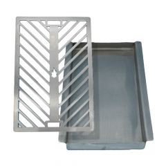 Grillwanne und Grillrost im Set 16,0 x 26,5 cm passend für Beefer**