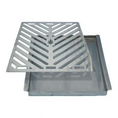 Grillwanne und Grillrost im Set 27,5 x 29,5 cm passend für Integrill**
