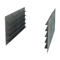 Wandhalterung mit Schienen für 40 cm tiefe Grillroste