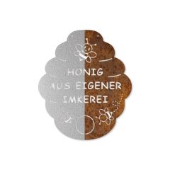 Edelrostschild Bienenstock - Honig aus eigener Imkerei