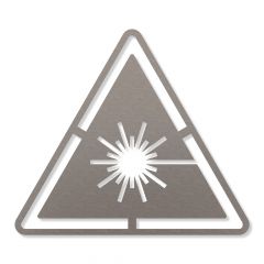 Warnung vor Laserstrahl Piktogramm