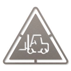 Warnung vor Flurförderzeugen Piktogramm