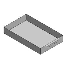 Aschekasten 447x275x65mm, passend für Esch** Kamine