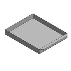 Aschekasten 365x280x40mm passend für Haas+Sohn **