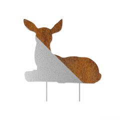 Edelrost Rotwild Ricke mit Stecker - Tierpark Edition