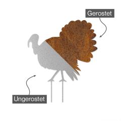 Edelrost Cröllwitzer Pute mit Stecker - Tierpark Edition