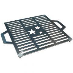 Grillrost Stars 36 x 36 cm aus massivem Stahl