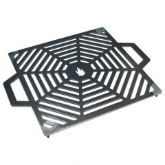 Grillrost mit Spinnennetz 36 x 36 cm aus Stahl