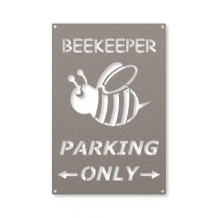 Edelstahlschild - Beekeeper