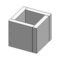 Leichtbauschornstein 250 mm Länge, Ø 80 bis 350 mm, Rohrstärke 0,5 und 25 mm Isolierung