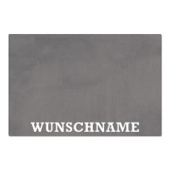 Grillplatte aus Stahl mit Wunschnamen 60 x 40 cm Schamotte-Shop.de