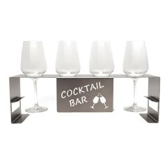 Getränkehalter aus Edelstahl Schamotte-Shop.de