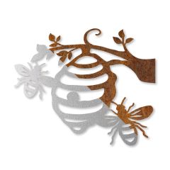 Edelrost Bienenstock Aufhänger » Schamotte-Shop.de