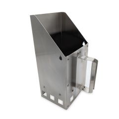Anzündkamin aus Edelstahl » für Holzkohlegrills