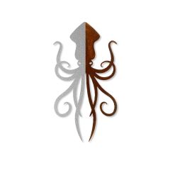 Edelrost Architeuthis Wandbild