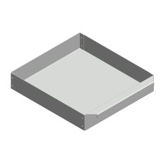 Aschekasten aus Stahlblech 270x235x50mm  Techfire  Flamado  Schamotte-Shop.de