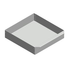 Aschekasten aus Stahlblech 270x277x60mm | Caminos Tripolis** | Flamado | Schamotte-Shop.de