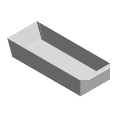 Aschekasten aus Stahlblech 300x275x45mm  Wamsler K144, K155  Flamado  Schamotte-Shop.de
