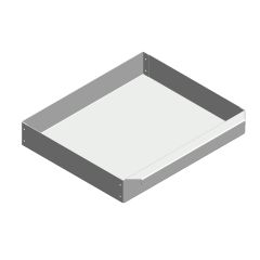 Aschekasten aus Stahlblech 307x257x50mm | Caminos Zeus** | Flamado | Schamotte-Shop.de